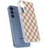 Neutral Checkered Galaxy S24 Clear Case